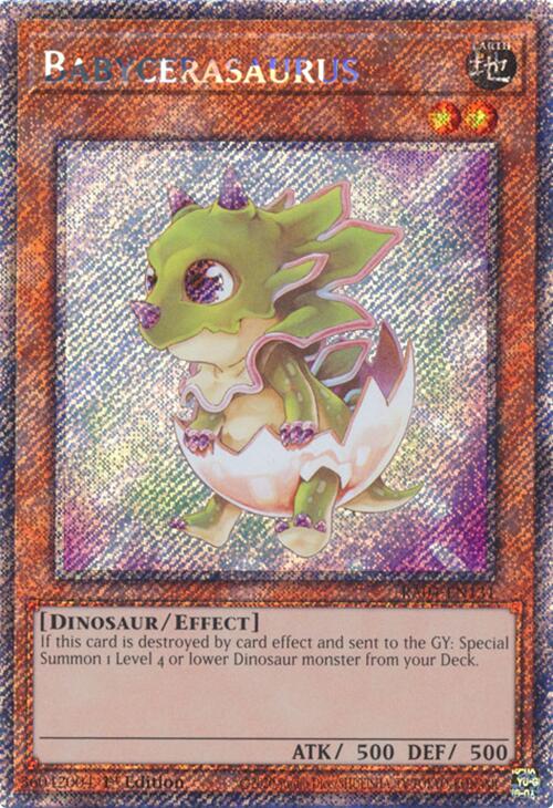 Babycerasaurus [RA04-EN131] Platinum Secret Rare | Good Games Adelaide SA
