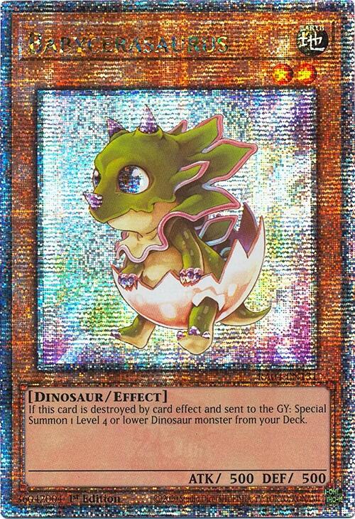 Babycerasaurus [RA04-EN131] Quarter Century Secret Rare | Good Games Adelaide SA