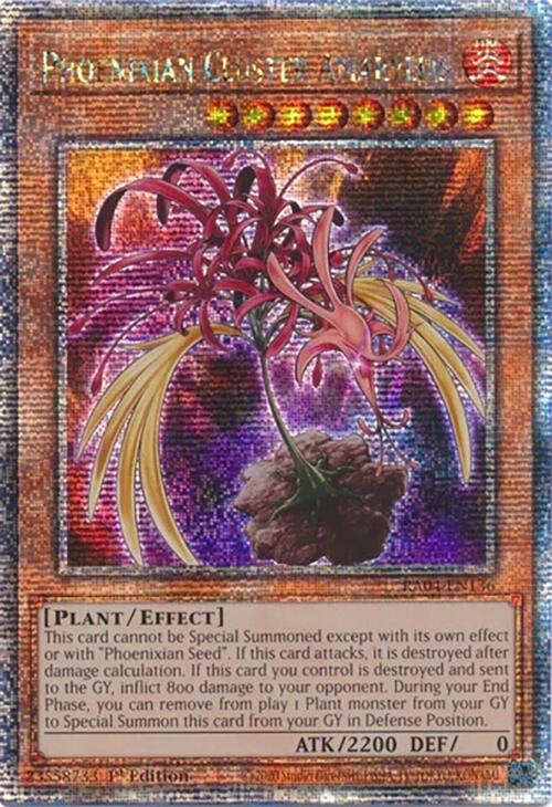 Phoenixian Cluster Amaryllis [RA04-EN136] Quarter Century Secret Rare | Good Games Adelaide SA
