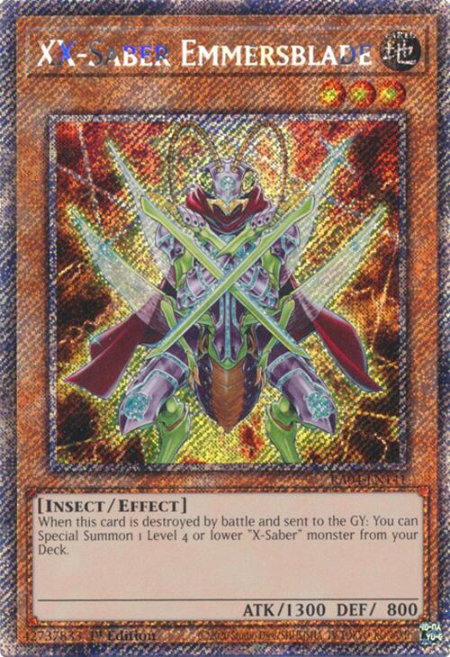 XX-Saber Emmersblade [RA04-EN141] Platinum Secret Rare | Good Games Adelaide SA