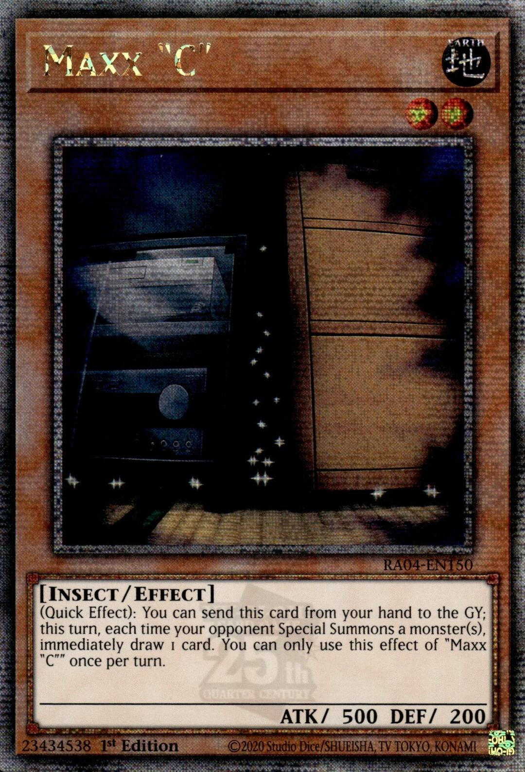 Maxx "C" [RA04-EN150] Quarter Century Secret Rare | Good Games Adelaide SA