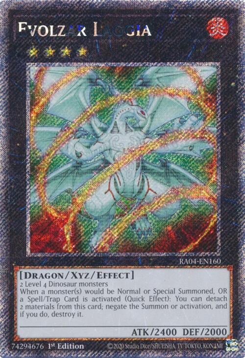 Evolzar Laggia [RA04-EN160] Platinum Secret Rare | Good Games Adelaide SA