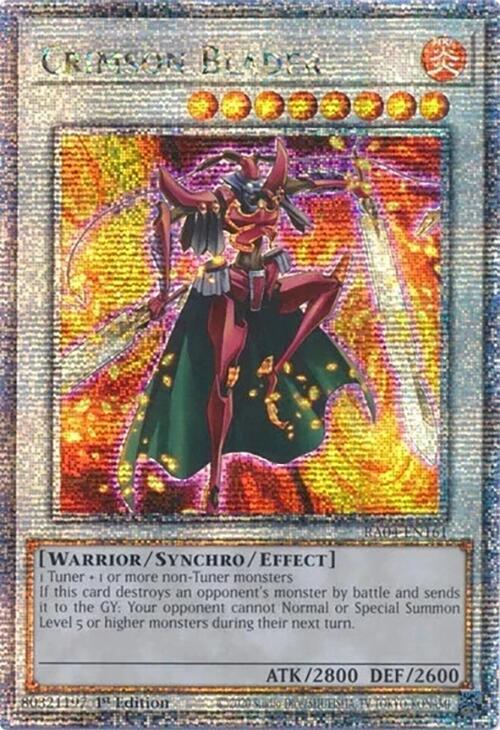 Crimson Blader [RA04-EN161] Quarter Century Secret Rare | Good Games Adelaide SA