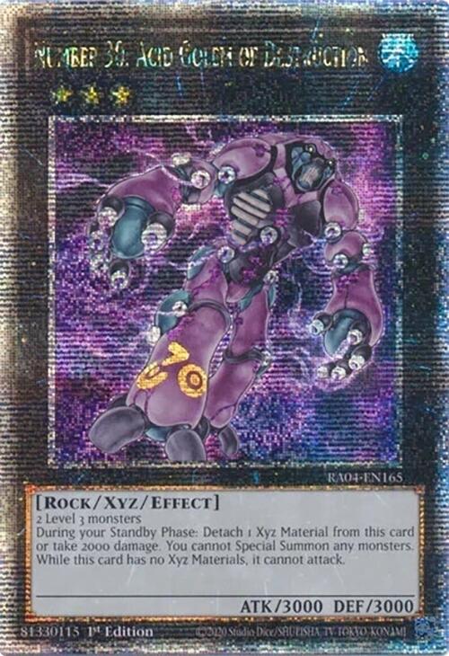 Number 30: Acid Golem of Destruction [RA04-EN165] Quarter Century Secret Rare | Good Games Adelaide SA