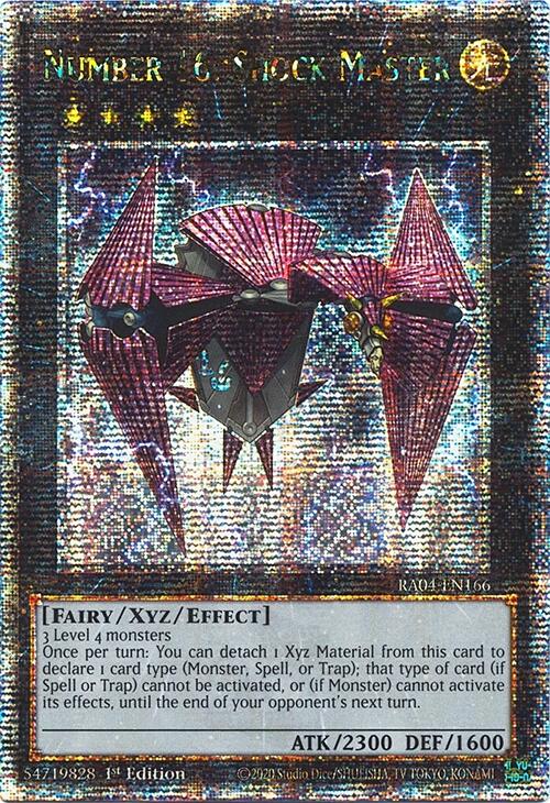 Number 16: Shock Master [RA04-EN166] Quarter Century Secret Rare | Good Games Adelaide SA