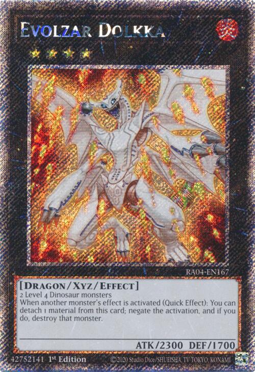 Evolzar Dolkka [RA04-EN167] Platinum Secret Rare | Good Games Adelaide SA