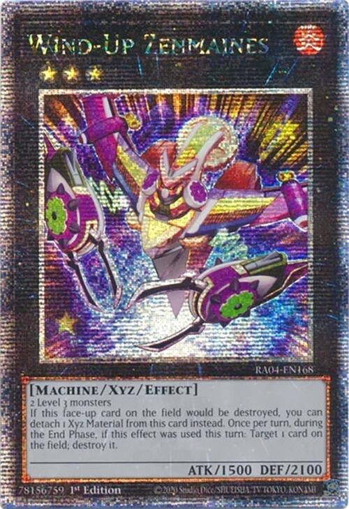 Wind-Up Zenmaines [RA04-EN168] Quarter Century Secret Rare | Good Games Adelaide SA