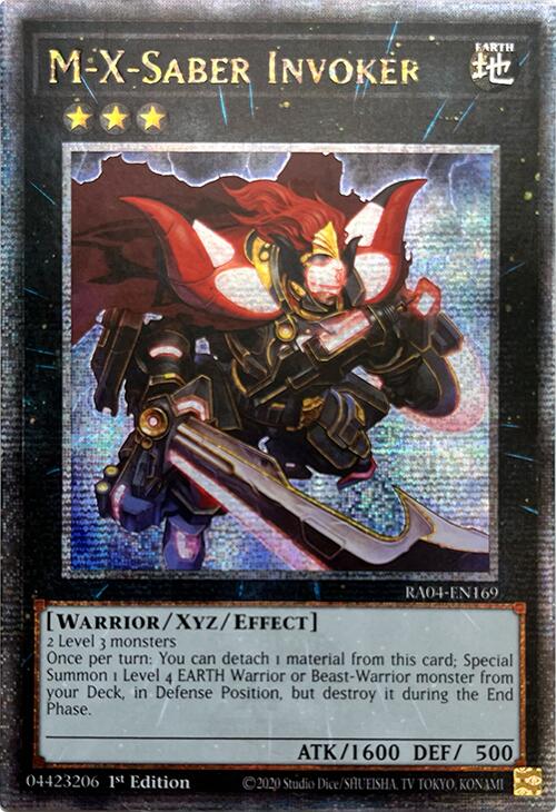 M-X-Saber Invoker [RA04-EN169] Quarter Century Secret Rare | Good Games Adelaide SA