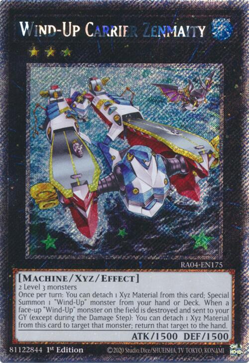 Wind-Up Carrier Zenmaity [RA04-EN175] Platinum Secret Rare | Good Games Adelaide SA