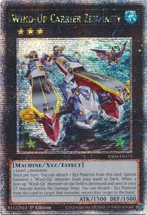 Wind-Up Carrier Zenmaity [RA04-EN175] Quarter Century Secret Rare | Good Games Adelaide SA