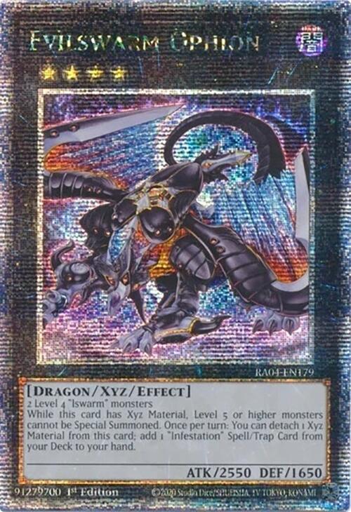 Evilswarm Ophion [RA04-EN179] Quarter Century Secret Rare | Good Games Adelaide SA