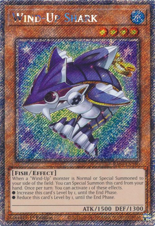 Wind-Up Shark [RA04-EN180] Platinum Secret Rare | Good Games Adelaide SA