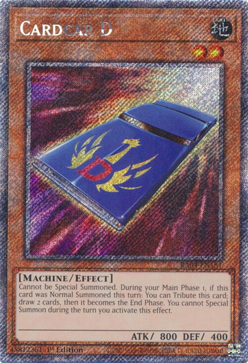 Cardcar D [RA04-EN181] Platinum Secret Rare | Good Games Adelaide SA