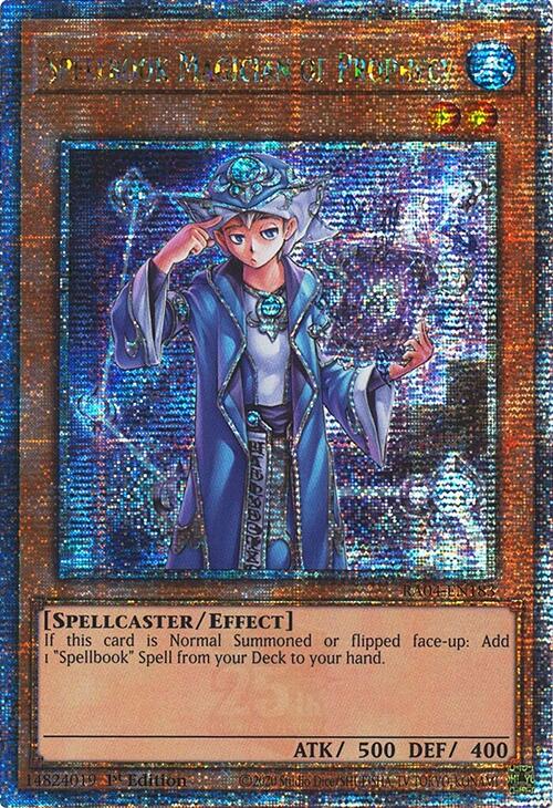 Spellbook Magician of Prophecy [RA04-EN183] Quarter Century Secret Rare | Good Games Adelaide SA