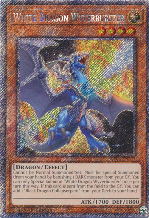White Dragon Wyverburster [RA04-EN203] Platinum Secret Rare | Good Games Adelaide SA