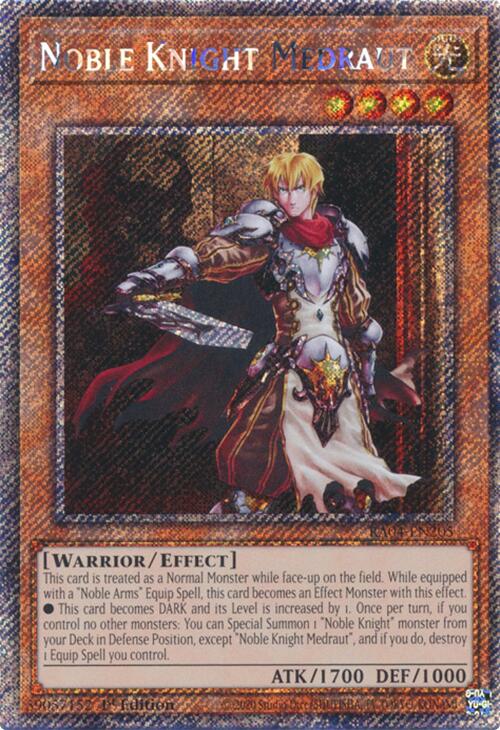 Noble Knight Medraut [RA04-EN205] Platinum Secret Rare | Good Games Adelaide SA