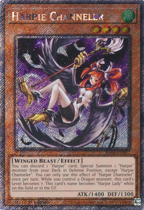 Harpie Channeler [RA04-EN207] Platinum Secret Rare | Good Games Adelaide SA