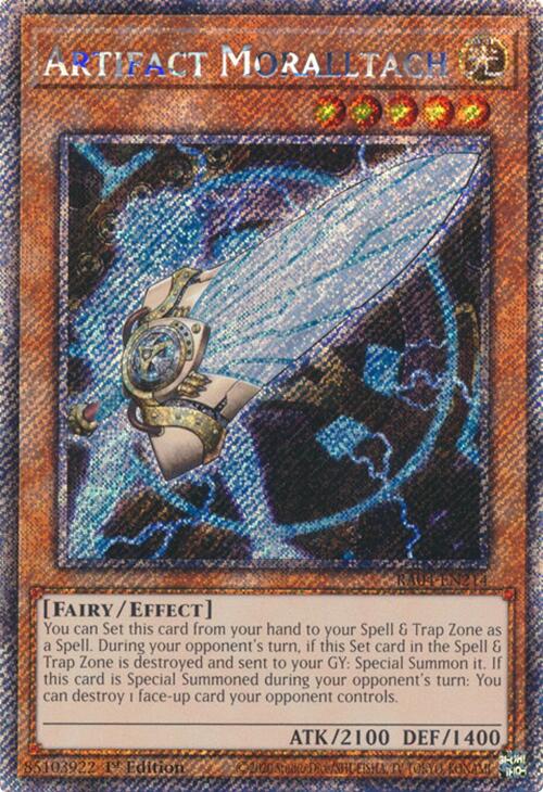 Artifact Moralltach [RA04-EN214] Platinum Secret Rare | Good Games Adelaide SA