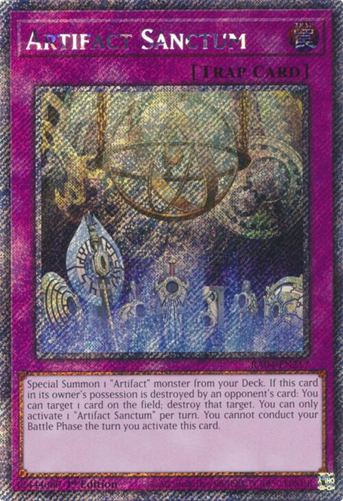 Artifact Sanctum [RA04-EN217] Platinum Secret Rare | Good Games Adelaide SA