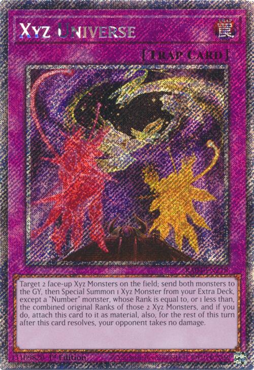 Xyz Universe [RA04-EN218] Platinum Secret Rare | Good Games Adelaide SA