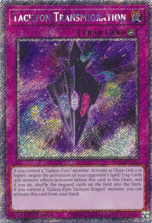 Tachyon Transmigration [RA04-EN220] Platinum Secret Rare | Good Games Adelaide SA