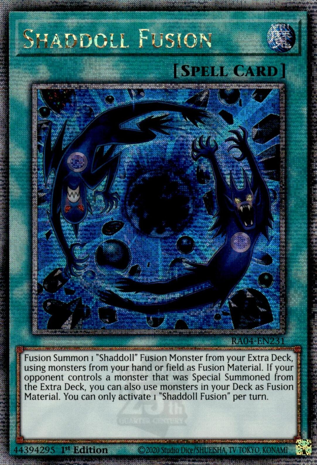 Shaddoll Fusion [RA04-EN231] Quarter Century Secret Rare | Good Games Adelaide SA