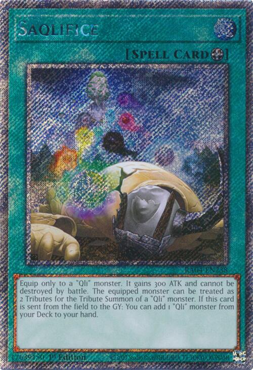 Saqlifice [RA04-EN238] Platinum Secret Rare | Good Games Adelaide SA