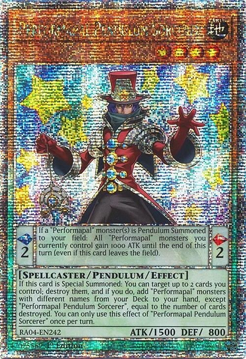 Performapal Pendulum Sorcerer [RA04-EN242] Quarter Century Secret Rare | Good Games Adelaide SA