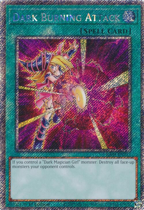 Dark Burning Attack [RA04-EN245] Platinum Secret Rare | Good Games Adelaide SA