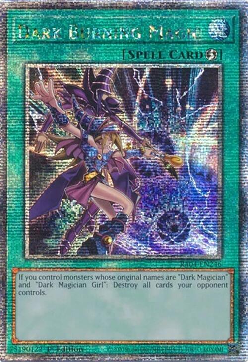 Dark Burning Magic [RA04-EN246] Quarter Century Secret Rare | Good Games Adelaide SA