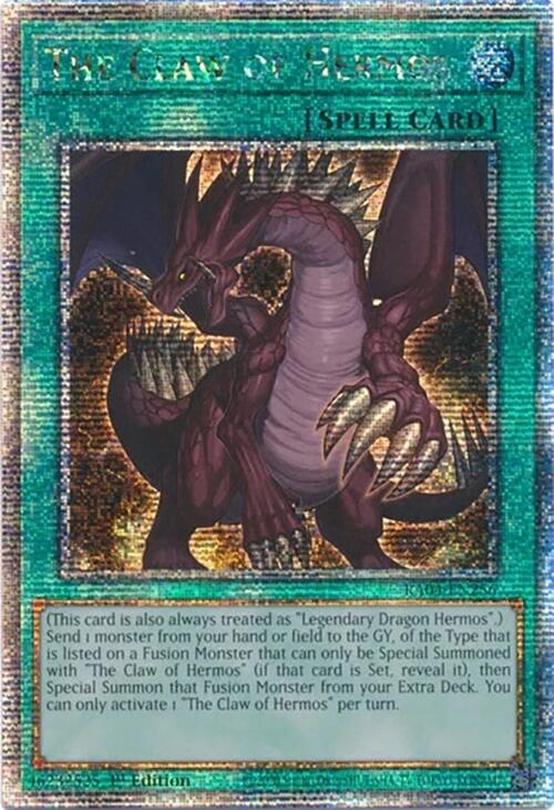 The Claw of Hermos [RA04-EN256] Quarter Century Secret Rare | Good Games Adelaide SA