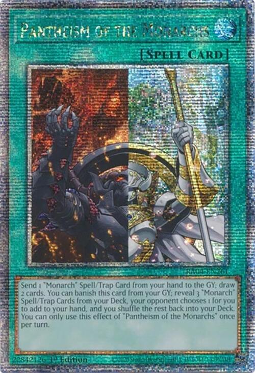 Pantheism of the Monarchs [RA04-EN261] Quarter Century Secret Rare | Good Games Adelaide SA