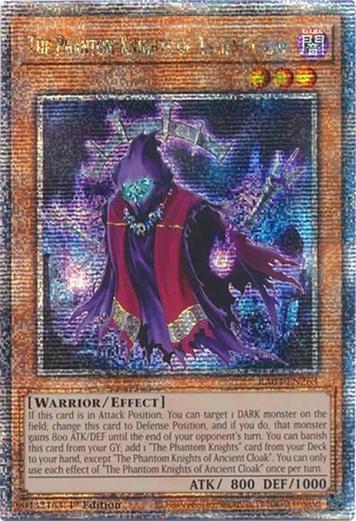 The Phantom Knights of Ancient Cloak [RA04-EN263] Quarter Century Secret Rare | Good Games Adelaide SA