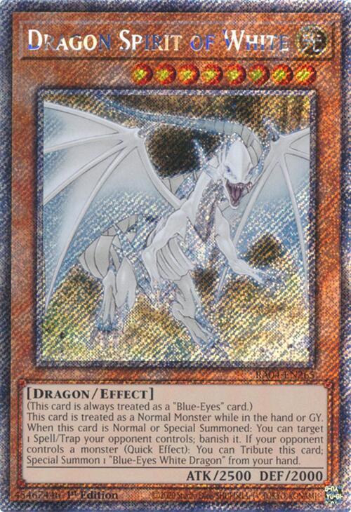 Dragon Spirit of White [RA04-EN265] Platinum Secret Rare | Good Games Adelaide SA
