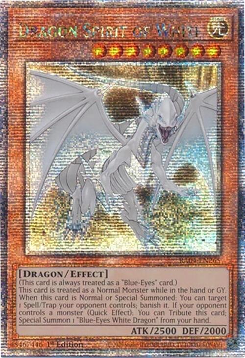 Dragon Spirit of White [RA04-EN265] Quarter Century Secret Rare | Good Games Adelaide SA