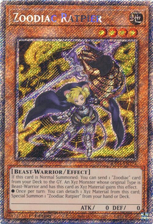 Zoodiac Ratpier [RA04-EN274] Platinum Secret Rare | Good Games Adelaide SA
