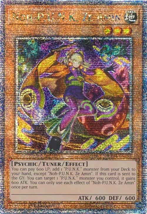 Noh-P.U.N.K. Ze Amin [RA04-EN293] Quarter Century Secret Rare | Good Games Adelaide SA