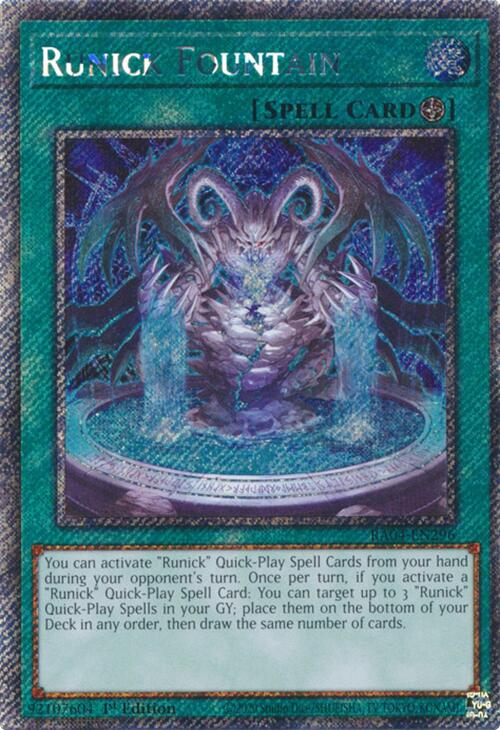 Runick Fountain [RA04-EN296] Platinum Secret Rare | Good Games Adelaide SA