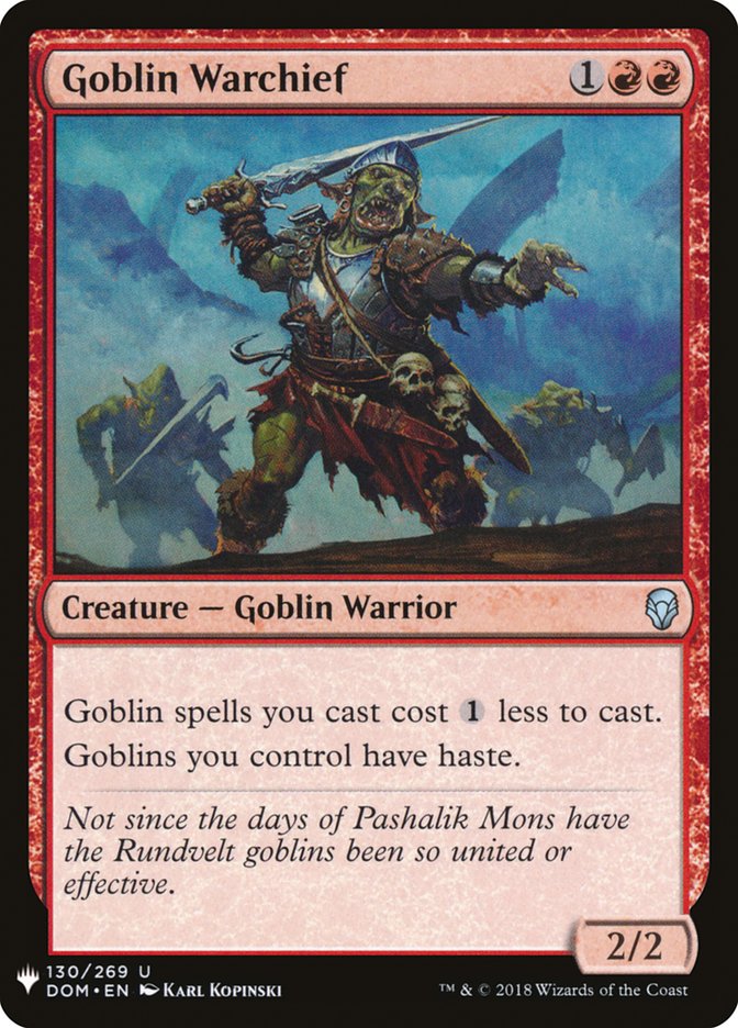 Goblin Warchief [Mystery Booster] | Good Games Adelaide SA
