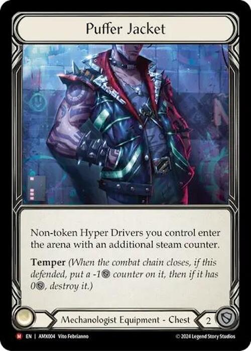 Puffer Jacket [AMX004] (Armory Deck: Maxx Nitro)  Rainbow Foil | Good Games Adelaide SA