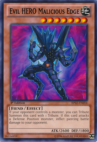 Evil HERO Malicious Edge [BP02-EN054] Mosaic Rare | Good Games Adelaide SA