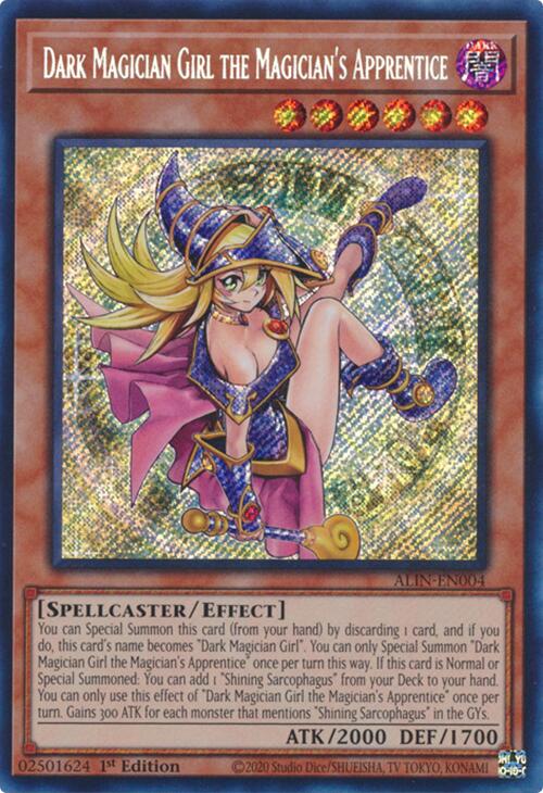 Dark Magician Girl the Magician's Apprentice [ALIN-EN004] Secret Rare | Good Games Adelaide SA