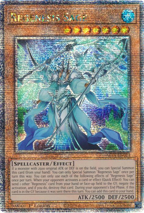 Regenesis Sage [ALIN-EN014] Quarter Century Secret Rare | Good Games Adelaide SA