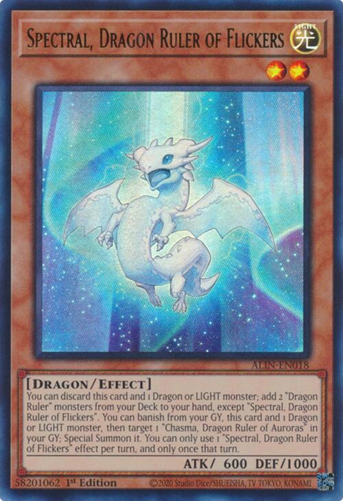 Spectral, Dragon Ruler of Flickers [ALIN-EN018] Ultra Rare | Good Games Adelaide SA