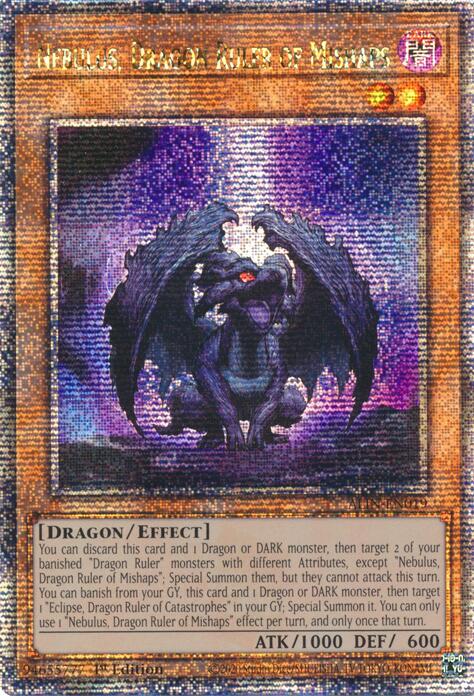 Nebulus, Dragon Ruler of Mishaps [ALIN-EN019] Quarter Century Secret Rare | Good Games Adelaide SA