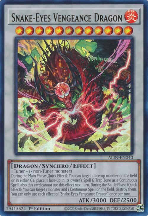 Snake-Eyes Vengeance Dragon [ALIN-EN040] Ultra Rare | Good Games Adelaide SA