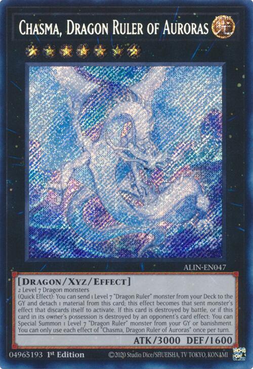 Chasma, Dragon Ruler of Auroras [ALIN-EN047] Secret Rare | Good Games Adelaide SA