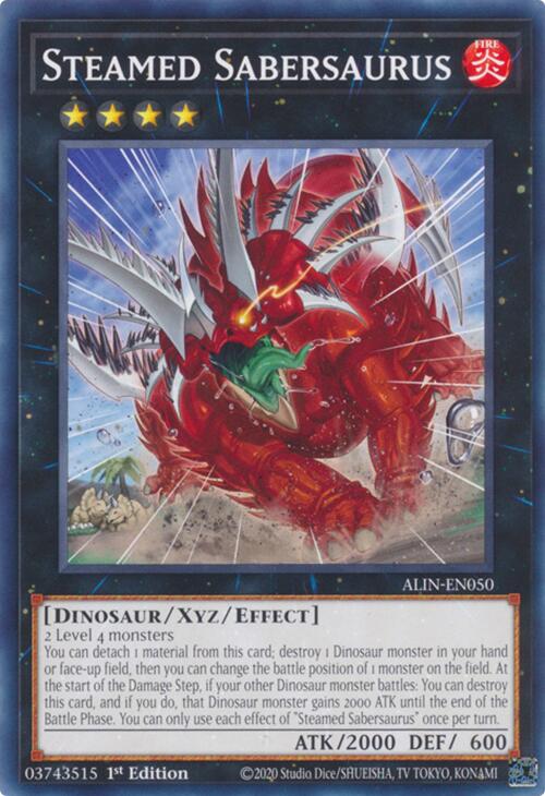 Steamed Sabersaurus [ALIN-EN050] Common | Good Games Adelaide SA