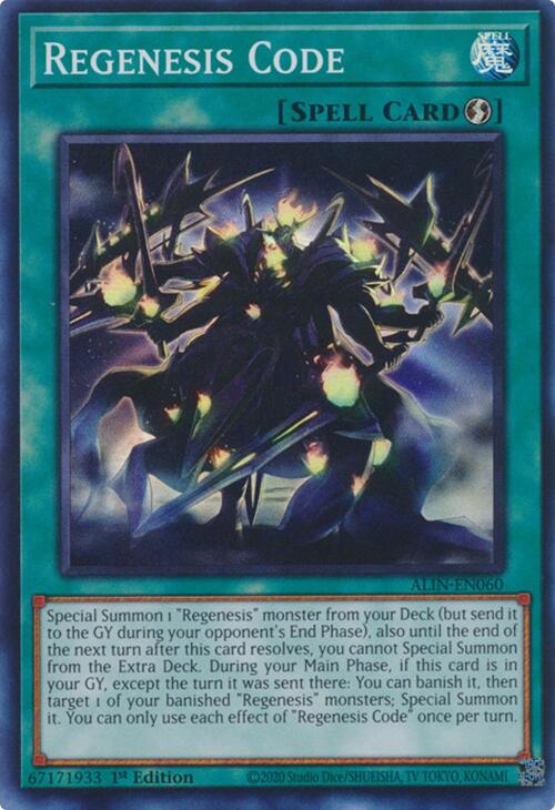 Regenesis Code [ALIN-EN060] Super Rare | Good Games Adelaide SA