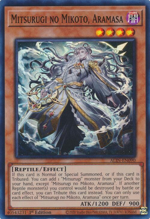 Mitsurugi no Mikoto, Aramasa [ALIN-EN090] Super Rare | Good Games Adelaide SA